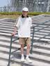 回力短裤夏季男外穿五分裤潮流裤子男宽松运动休闲速干男裤卡其M 实拍图