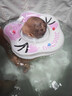 鲸保婴儿游泳圈 0-3个月脖圈 新生儿游泳圈宝宝洗澡颈圈K5012粉色中码 实拍图