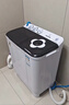 小鸭【官方店】半自动洗衣机迷你小型波轮大容量租房宿舍家用双桶双缸分区脱水甩干老式强力去污 12.5KG  洗7.5+脱5+强劲电机全国联保 双缸 实拍图