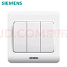 西门子（SIEMENS）开关面板 三开单控面板 86型暗装面板 远景雅白色5TA02311CC1 实拍图
