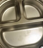 日康保温饭盒 儿童分格餐盘辅食碗 不锈钢小学生饭盒 C1016朱红 实拍图