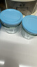 网红咸菜碗玻璃密封罐加厚酱菜盒冰箱保鲜罐小菜泡菜罐分装盒 两只随机装 2个 180ml 实拍图