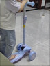 迪士尼（Disney）儿童滑板车1-3-6-12岁折叠三轮踏板车闪光款轮男女玩具车冰雪奇缘 实拍图