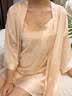 LAUREN VICTORIA真丝睡衣女100%桑蚕丝春季长袖薄款春季女家居服睡裙 香槟套装 带胸垫（礼盒包装） L 【建议101-115斤】 实拍图