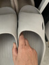 佳途旅行便携一次性拖鞋可家用待客酒店防滑洗澡居家拖鞋灰色44-45 实拍图