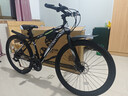 EG7山地自行车成人学生变速越野单车双减震赛车26寸青少年男女公路车 【基础版】辐条-黑白 26寸21速【适合：160-180CM】 实拍图