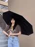 小米乾盾全自动晴雨伞加强伞骨太阳雨伞一键收放防紫外线黑胶防晒遮阳 72骨-曜石黑【加固/晴雨】自动 实拍图