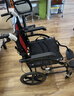 京巧轮椅折叠老人轻便旅行手推车胖人专属加宽便携式专用出行轻便轮椅 实拍图
