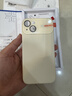 古雷斯适用苹果12手机壳 iphone12保护套镜头全包肤感液态硅胶超薄防摔简约男女款 古董白 实拍图