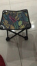椅子板凳小椅子户外钓椅马扎钓鱼便捷多功能超轻四角凳子马扎 枫叶蓝色【ABC增加承重】 实拍图