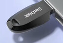 闪迪（SanDisk）64GB USB3.2 U盘 CZ550黑色 读速100MB/s 安全加密 数据恢复 学习办公电脑车载 高速大容量优盘 实拍图