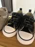匡威（Converse）儿童帆布鞋男童魔术贴新款婴童休闲鞋低帮女童学步鞋子 黑色 24 【建议脚长15cm】 实拍图