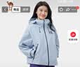 骆驼（CAMEL）冲锋衣硬壳单层男女外套中性风三防登山服女士短外套 实拍图