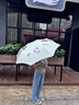 美度全自动三折雨伞学生儿童晴雨伞环扣柄可挂书包圆角防戳M3075黄色 实拍图