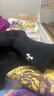 安德玛（Under Armour）篮球袜子 运动袜男女 跑步羽毛球防臭袜中筒棉袜 黑色L码三双装 实拍图