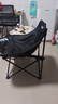 野徒者户外折叠椅露营椅子躺椅便携折叠月亮椅小凳子折叠凳钓鱼凳 【高密承重】曜石黑+收纳袋 出口质量加粗 实拍图
