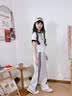 兜兜王国女童套装夏装2026新款儿童夏季短袖运动衣服女大童巨好看韩系穿搭 白色 【短袖+休闲裤】两件套 150 实拍图