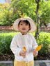爱宝适婴儿帽子夏季网眼大帽檐防晒帽女童遮阳帽宝宝太阳帽T334黄色小鸭 实拍图