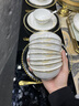 以辰景德镇家用新款碗碟套装中式高颜值陶瓷骨瓷餐具套装碗盘乔迁新居 大好江山富贵煲配置 49件套 实拍图