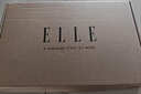 ELLE咖色条纹肌理感不规则翻领衬衫女2026春季新款设计感小众衬衣 条纹 M 实拍图