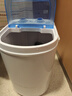 长虹迷你洗衣机小型半全自动内衣内裤家用单桶洗衣机洗脱一体母婴儿童学生宿舍出租房公寓洗袜子神器 白色4.5KG+蓝光除菌+沥水篮 实拍图
