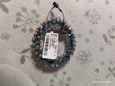 AJIDOU阿吉豆休闲弹性水晶发圈时尚个性扎头发绳高级发绳潮酷发饰 灰蓝色 1个 实拍图