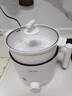 美的（Midea）电煮锅 宿舍小电锅 电蒸锅 学生寝室一体泡面小火锅电煮锅 多功能锅 电热锅 XZE1613 配蒸笼 1.7L 实拍图
