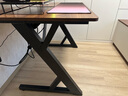 戟创AGKey-钛戟S3电竞桌台式电脑桌家用书桌可装机械臂桌子碳纤维色 【S3莱茵胡桃色】实木生态板 100*75*75cm 二段分板 实拍图