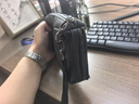 ANDSEEYOU品牌 头层牛皮手拿包男士真皮夹包软皮长款多卡位钱包商务手机包 典雅黑 实拍图