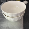白莲花系列家用纯白陶瓷餐具米饭碗菜盘面碗汤碗微波炉适用 白莲花7英寸汤碗2只 实拍图