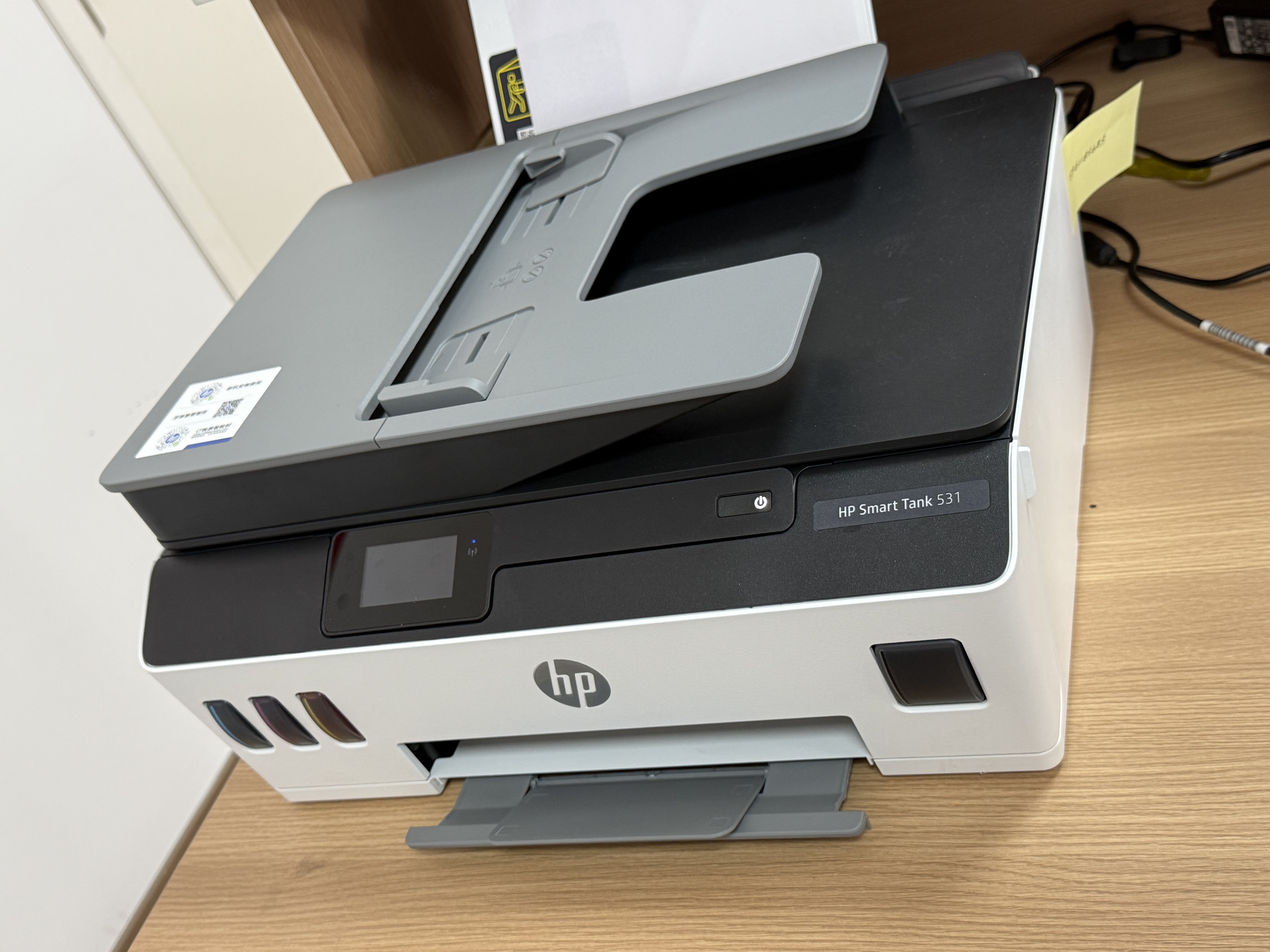 惠普（HP）531 A4彩色喷墨连供一体机 墨仓式照片打印机 连续复印扫描家用办公低成本539同系列 Tank531免换墨盒/批量复印扫描)538白色款 实拍图