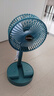 电风扇伸缩折叠小风扇宿舍家用静音充电型办公台式USB桌面宿舍大风力夏台面落地两用折叠电风扇 颜色随机 直插款无档位开关1个装 实拍图