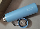 炊大皇保温杯316L医用级不锈钢茶水分离商务便携智能保温杯浅蓝色 490ml 实拍图