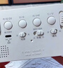 康巴丝（Compas）电子闹钟夜光智能语音报时起床神器闹铃强力叫醒儿童学生床头钟开学必备 2139 白色 开学季 实拍图