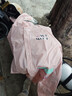 牧萌儿童雨衣带书包位男童女童加长全身学生雨披 粉美人鱼拉链款 4XL 实拍图