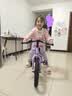 凤凰（Phoenix）儿童自行车脚踏车自行车3-8-12-18岁童车双碟刹带辅助轮16寸紫色 实拍图
