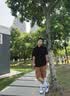 京东京造夏季运动短袖男士t恤polo衫男跑步健身户外速干衣服 黑色 3.0 XL 实拍图