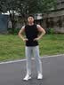 迪桑特（DESCENTE）TRAINING男士凉感吸湿速干防晒TRICOT针织运动跑步休闲训练长裤 LG-浅灰色 L (175/84A) 实拍图