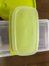 茶花（CHAHUA）塑料保鲜盒食品级可加热大容量一次性快餐盒野餐打包盒汤碗水果 830ml绿色 3件套 实拍图