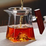忆壶茶（YIHUTEA）玻璃公道杯带过滤网茶漏套装茶具配件茶海分茶器加厚功夫茶杯大号 山底公杯350ml+茶漏 实拍图