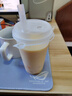 特美居（temeiju）奶茶杯一次性饮料杯500ml*20套 塑料咖啡杯带盖果汁杯子带吸管 实拍图