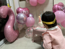 多美忆生日场景布置女孩生日气球儿童道具氛围装饰快乐桌飘装扮粉色套餐 实拍图
