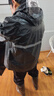 乐优佰易 反光成人雨衣套装分体式 C牛津布单帽檐 XXL 防暴雨含雨裤骑车交通 实拍图