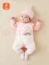 贝瑞加（Babyprints）宝宝秋冬连体衣婴儿加厚保暖内衣可爱爬服护肚夹棉衣服 粉66 实拍图