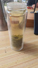 【京东物流配送】高硼硅双层玻璃杯大容量泡茶杯水杯子茶水分离杯 【双层加厚】茶杯350ml1只 实拍图