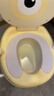 世纪宝贝（babyhood）大眼仔座便器 儿童小马桶坐便器 男女宝宝便携小便盆 PU软垫107黄 实拍图