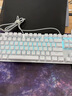 惠普（HP）GK200机械键盘有线办公游戏键盘 20种背光灯效 87键电竞键盘鼠标套装电脑外设键鼠 皎月白【青轴】冰蓝光 实拍图