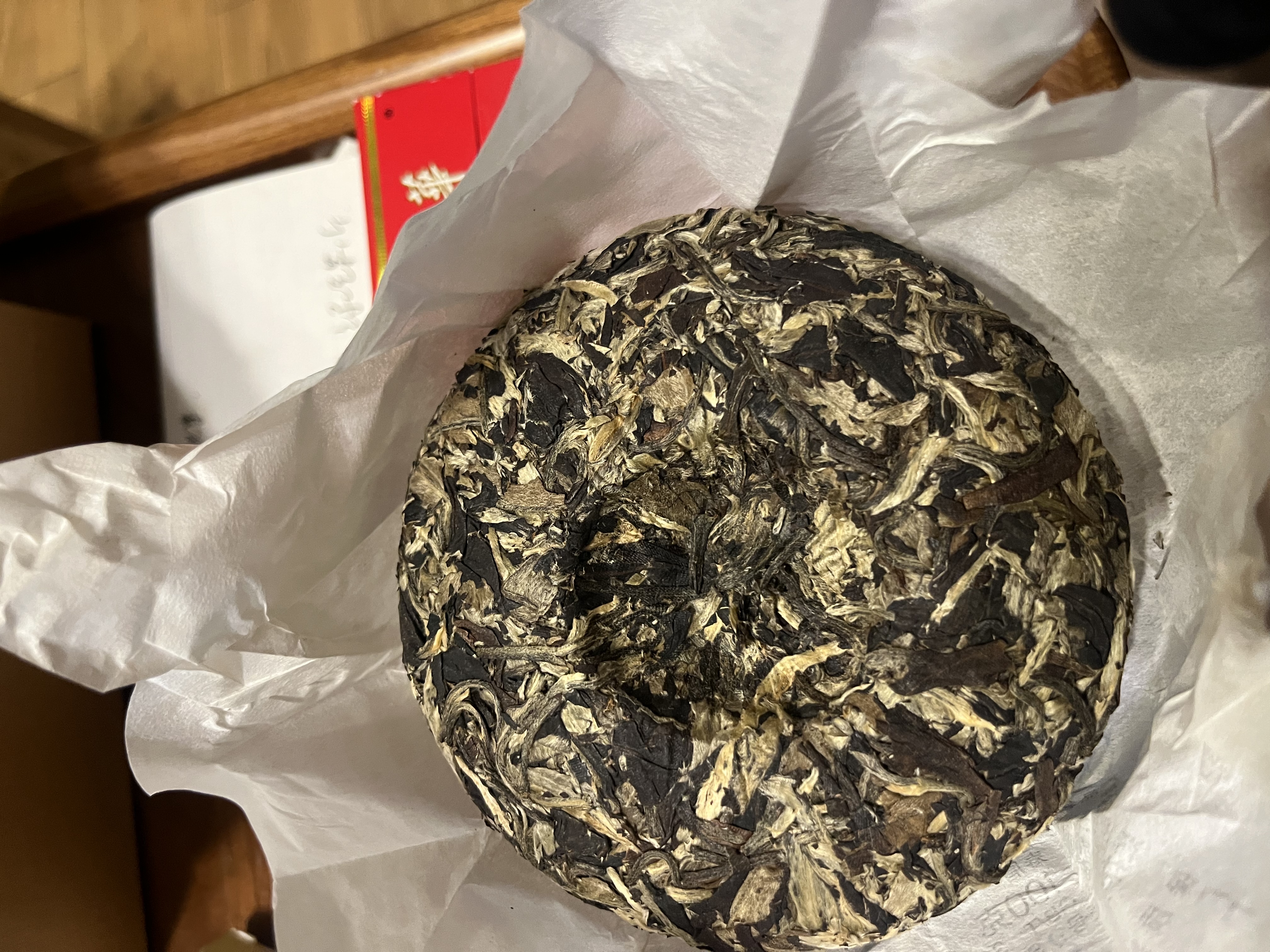 吉顺号茶叶云南普洱茶熟茶散茶09年冰岛醇香老茶头熟普洱散茶500g礼盒装 实拍图