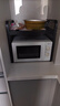 京东京造 微波炉置物架可伸缩烤箱台面收纳架子厨房烹饪器具[双层黑色] 实拍图