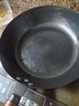 京严铁锅炒锅无涂层不粘炒菜锅电磁炉燃气专用锅具精铁平底锅已开锅 【0涂层｜持久不粘】锤纹锻打+盖+铲 28cm 厚底薄壁｜久用不凸｜导热迅速 实拍图